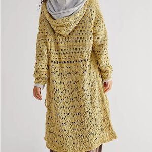 Free People Sweet Talker Hooded Cardigan Long Sweater